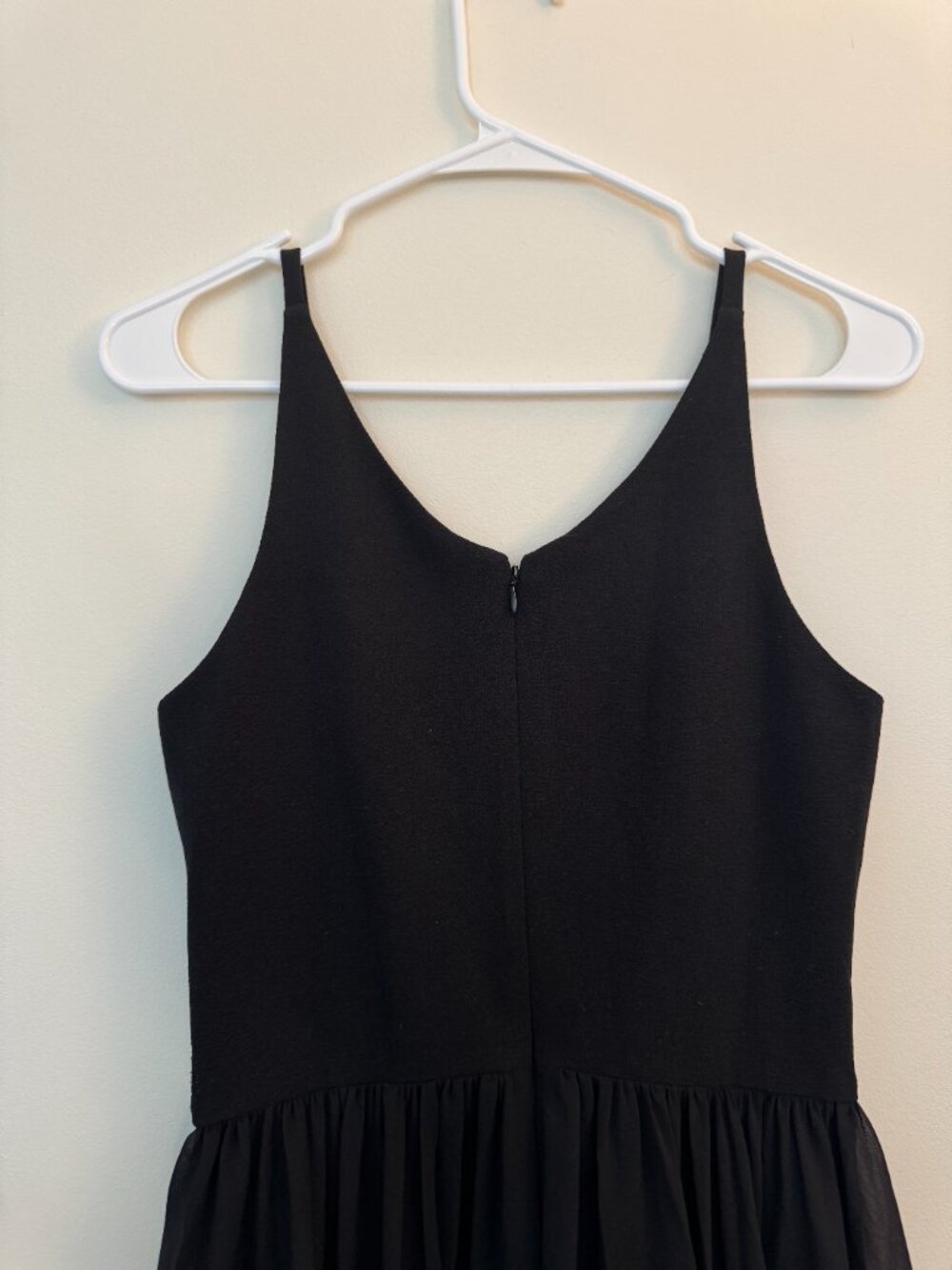 Dress the Population Women's Alicia Plunging Mix Media Sleeveless Fit and Flare - Picture 3 of 6